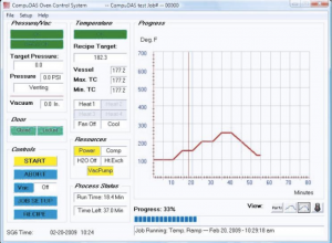 CPC-8 Operator Screen with progress with recipe graphics